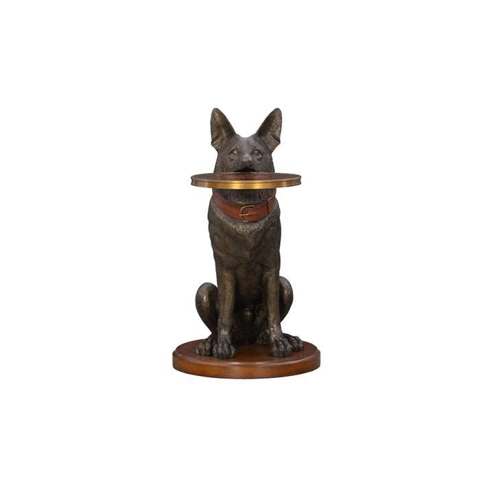 German Shepherd Accent Table