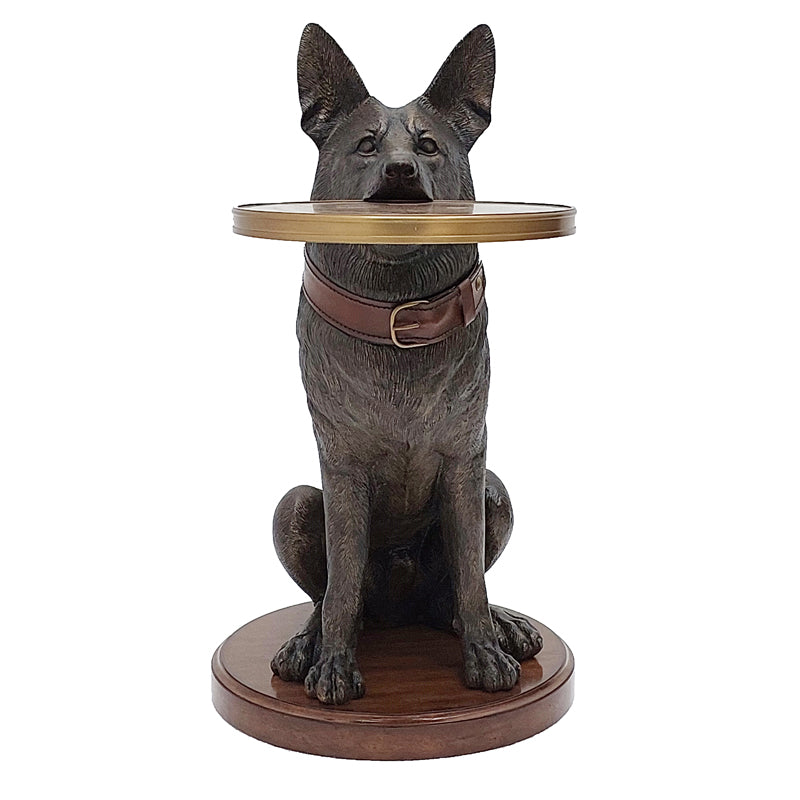 German Shepherd Accent Table