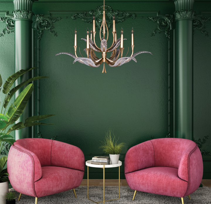 Plume 45" Round Chandelier