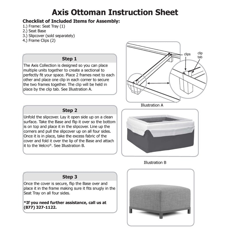 The Avanti Axis Replacement Slipcover for Corner Chair