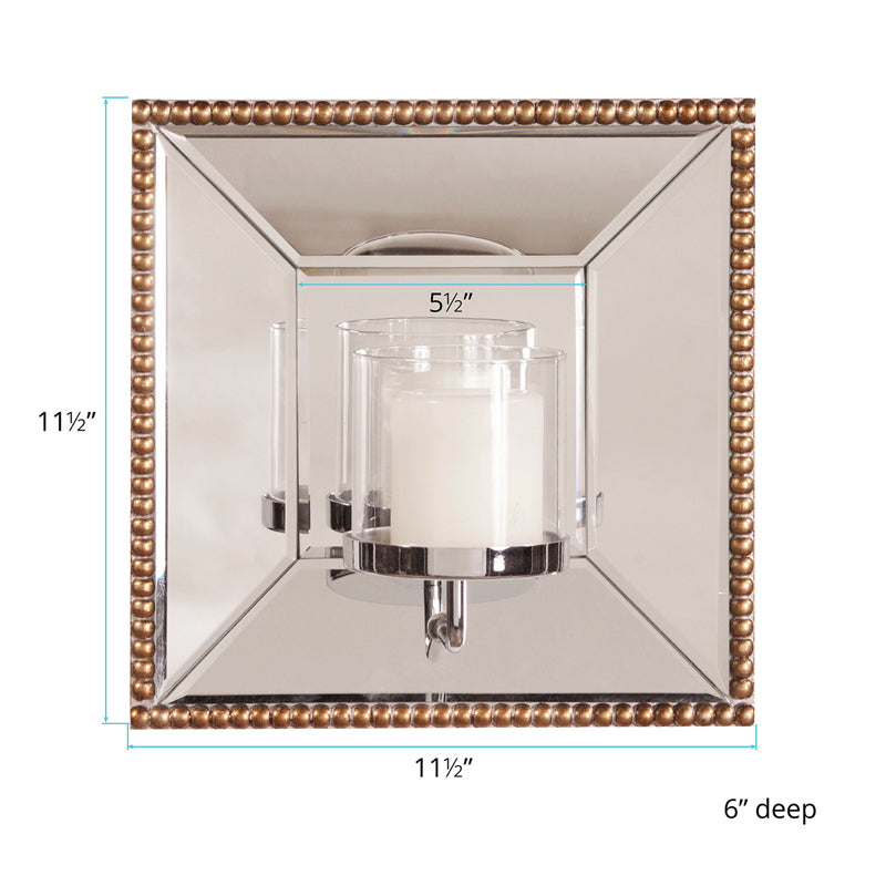 The Lydia Mirror w/ Candle Holder
