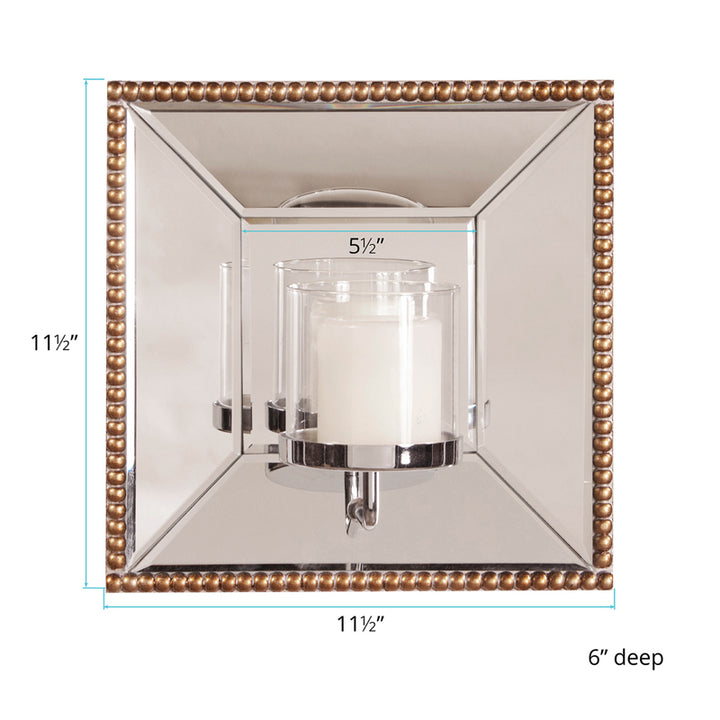 The Lydia Mirror w/ Candle Holder