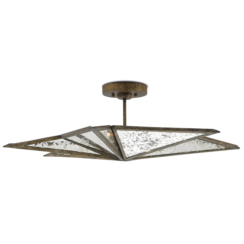 Three Light Semi-Flush Mount