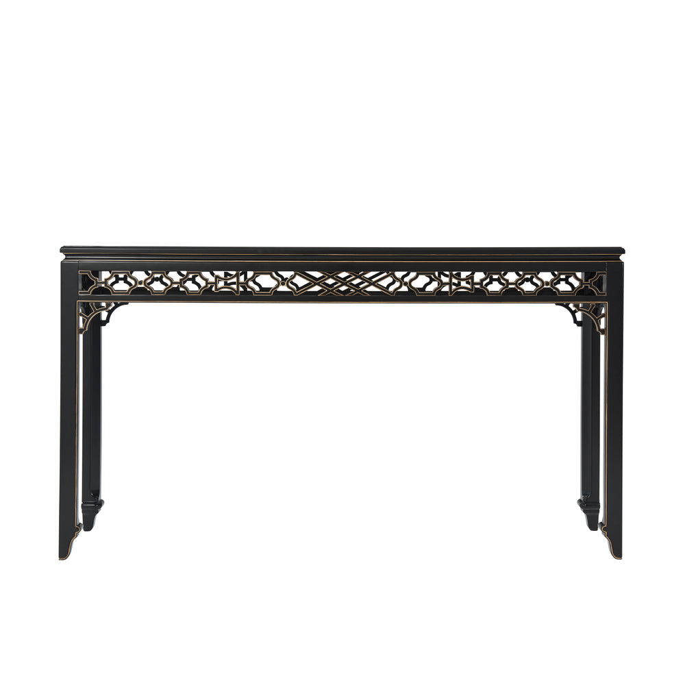 Long Hall Chinoiserie Console Table