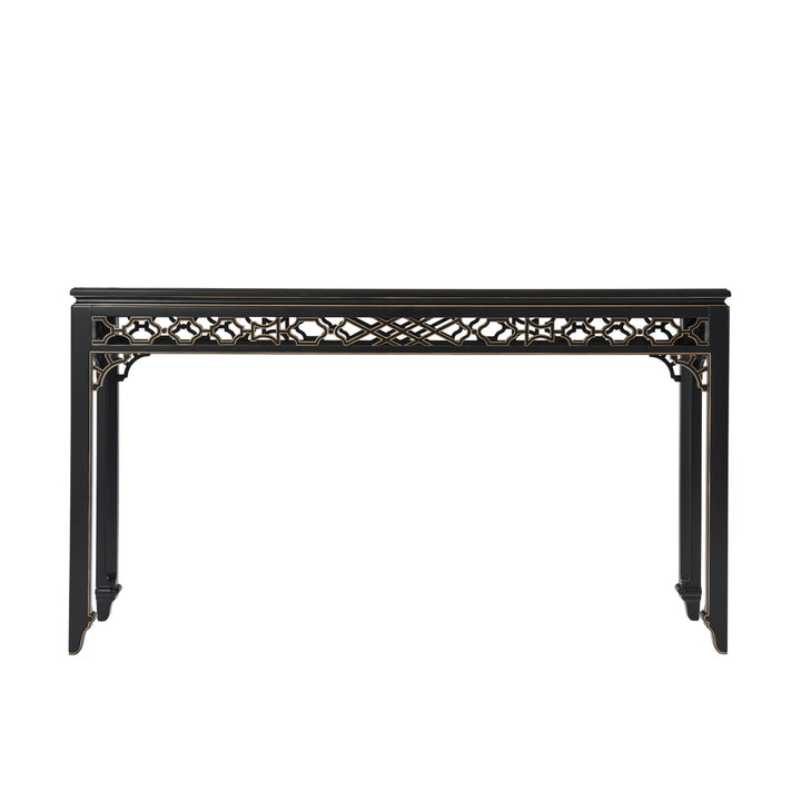 Long Hall Chinoiserie Console Table