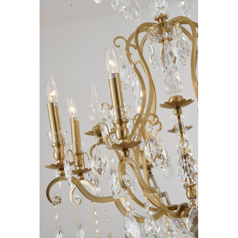 BET65XL-AB Nine Light Chandelier