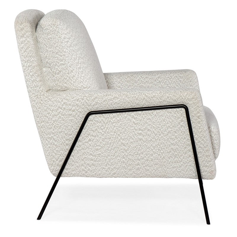 CC - Amette Metal Frame Club Chair - White