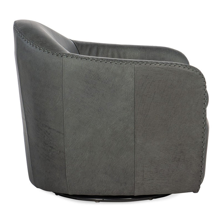 CC - Roper Swivel Club Chair - Dark Gray