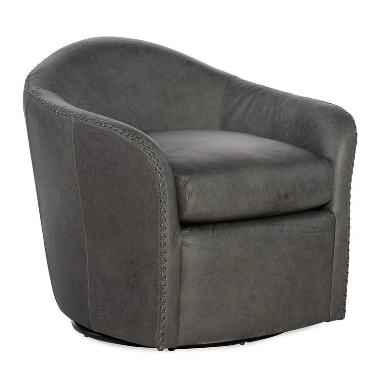 CC - Roper Swivel Club Chair - Dark Gray