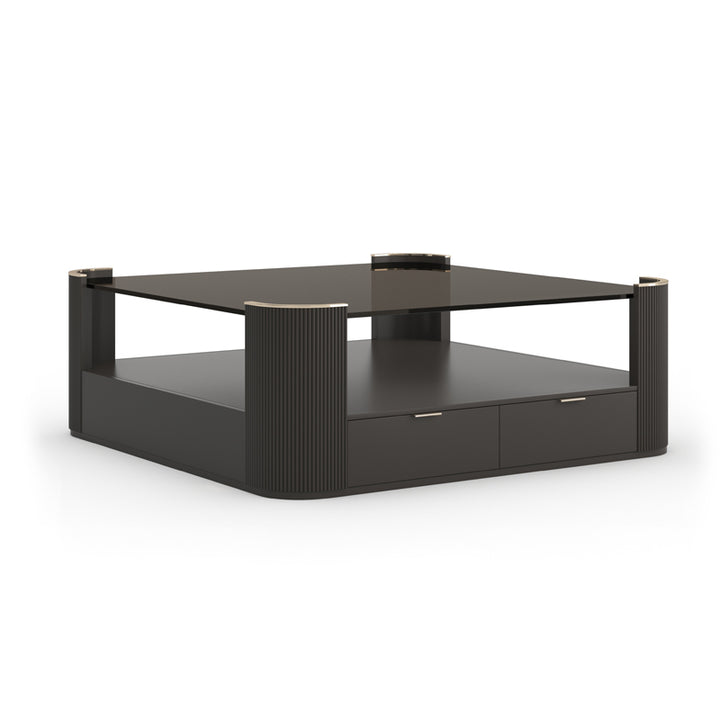 Love Square Cocktail Table-Dark Chocolate