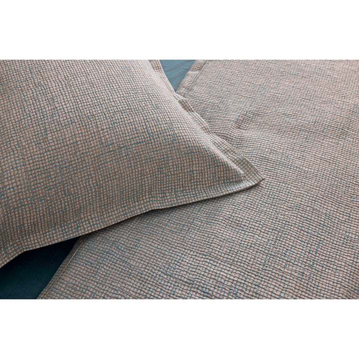 Screen Aqua/Gold King Coverlet