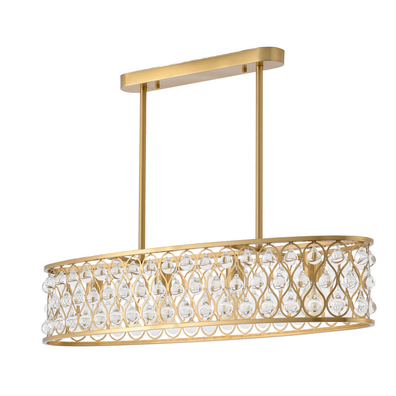 DU163C35G Four Light Chandelier