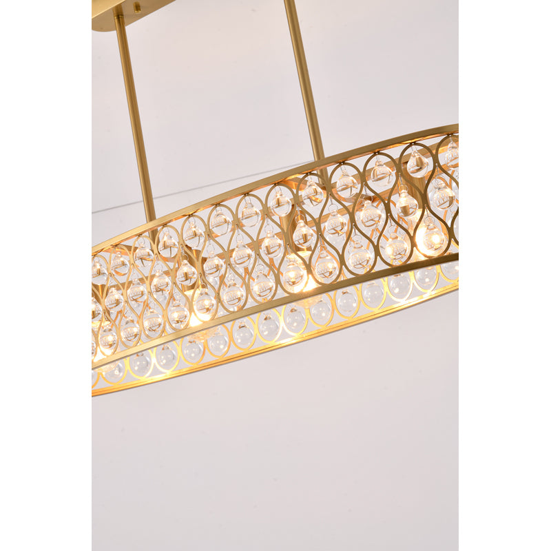 DU163C35G Four Light Chandelier