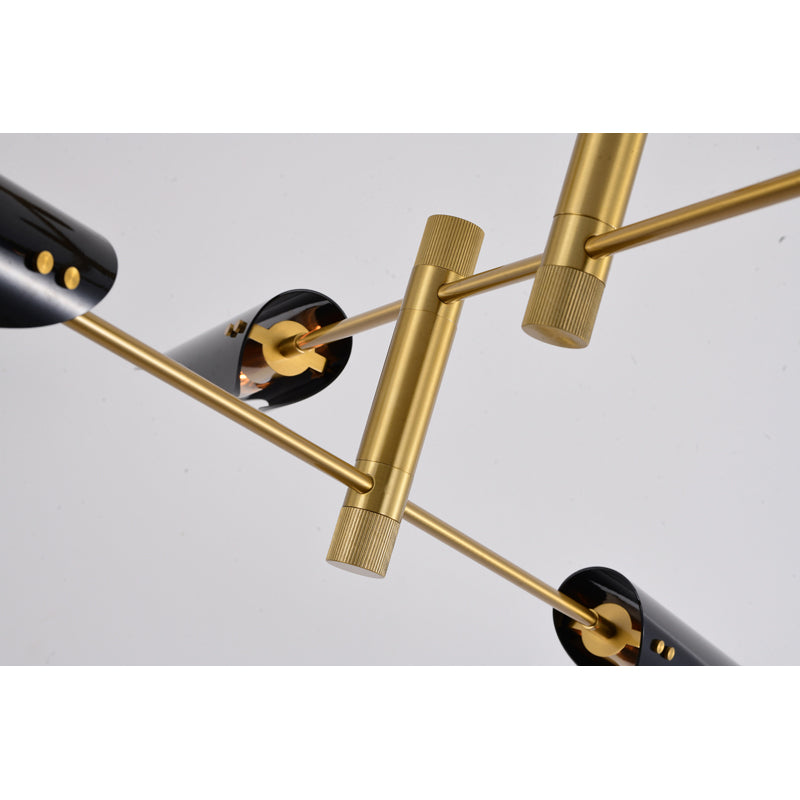 DU86C82BR Six Light Chandelier