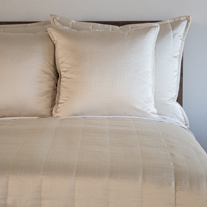 Hammered Champagne King Duvet