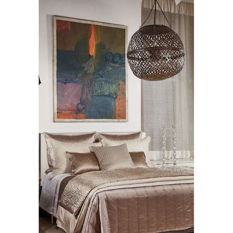 Hammered Champagne King Duvet