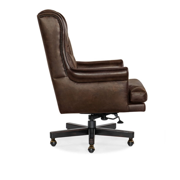 EC - Charleston Executive Swivel Tilt Chair - Dark Brown