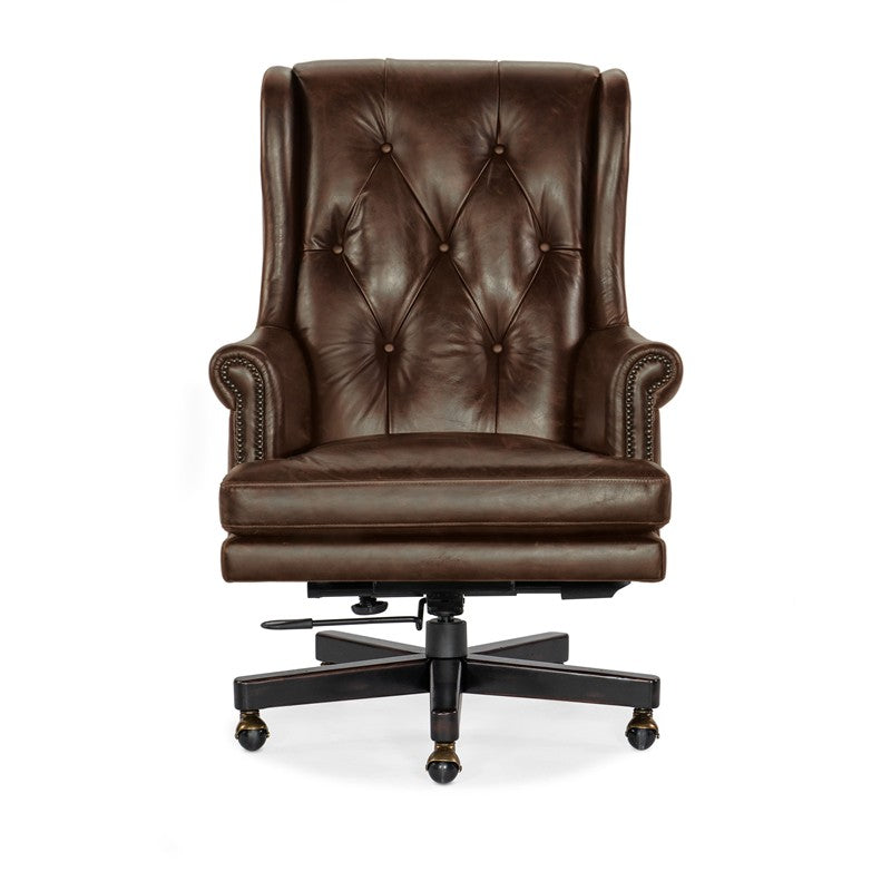 EC - Charleston Executive Swivel Tilt Chair - Dark Brown