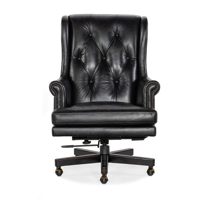 EC - Charleston Executive Swivel Tilt Chair - Black