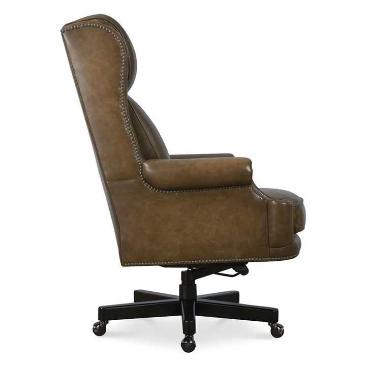EC - Tucker Executive Swivel Tilt Chair - Dark Brown