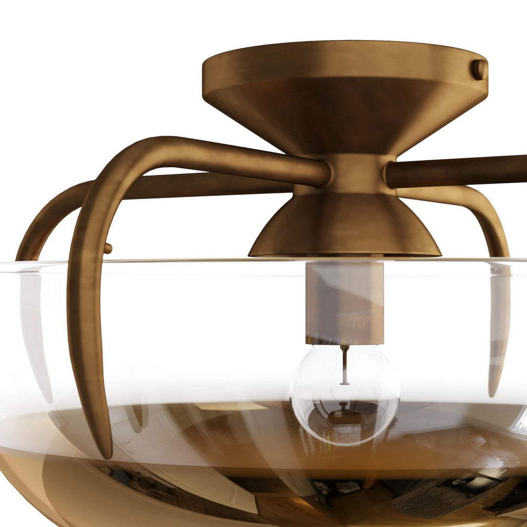 Corona One Light Flush Mount