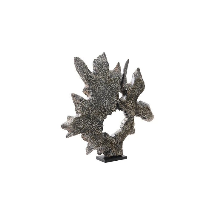 Teak Sculpture on Stand