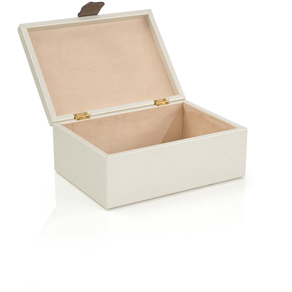 Opal Lynx Vegan Leather Box Large