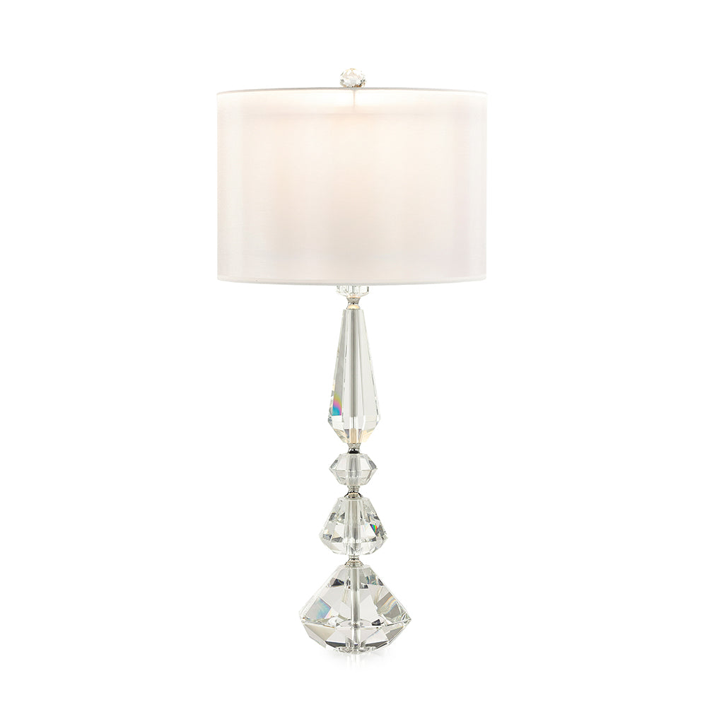 Balustered Crystal Table Lamp