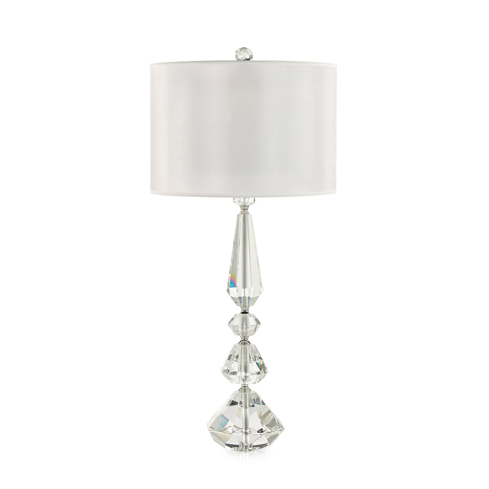 Balustered Crystal Table Lamp