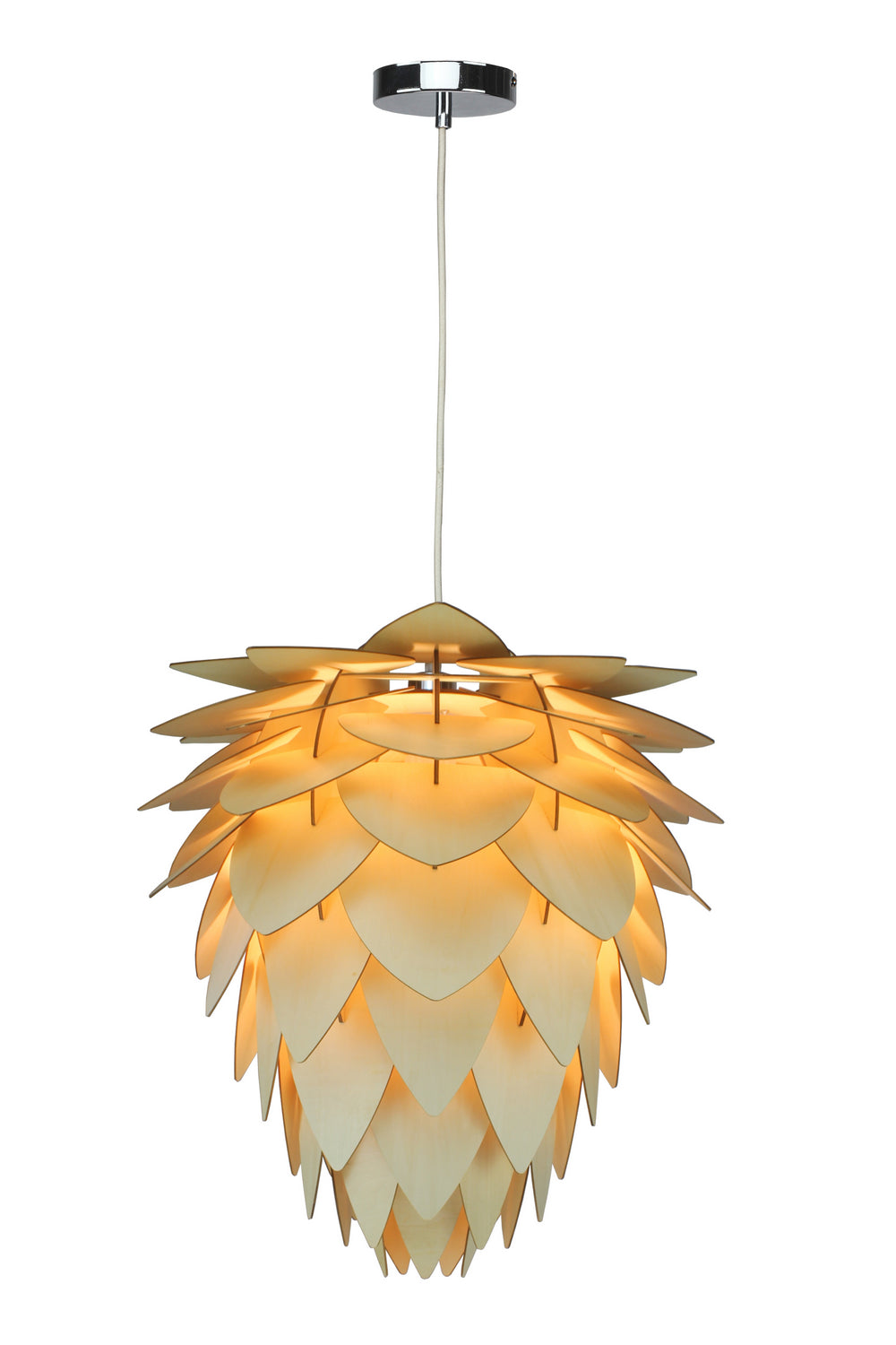 JU02C19W One Light Chandelier