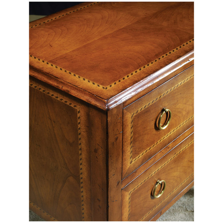 Two Drawer Fruitwood Commode