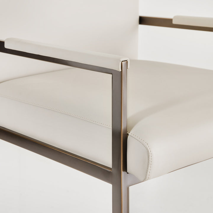 X Barstool-Oil Rubbed Bronze & Grey