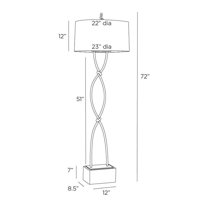 Dutton One Light Floor Lamp