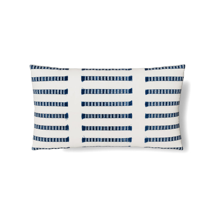 Latera White/Blue 24X14 Pillow