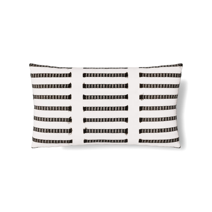 Latera White/Charcoal 24X14 Pillow