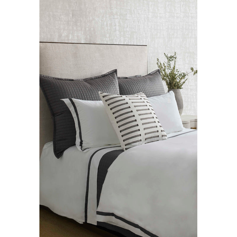 Latera White/Charcoal 24X14 Pillow