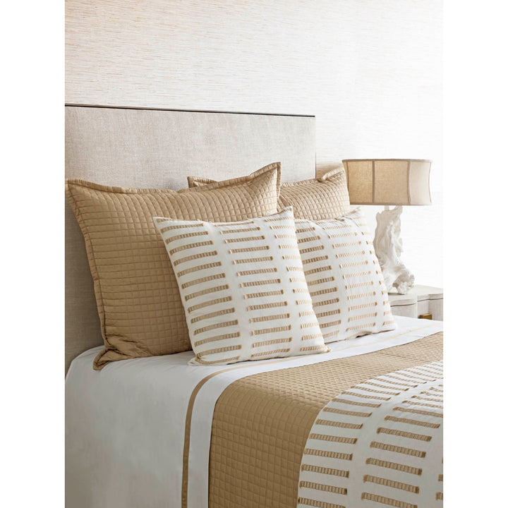 Latera White/Taupe 24X14 Pillow