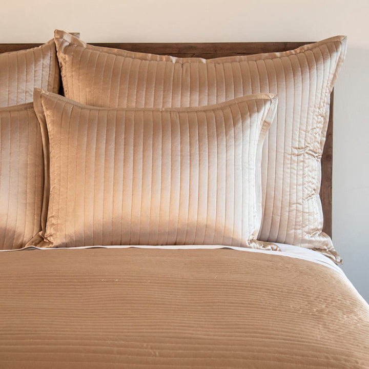 Charmeuse Channel Sand 20X14 Pillow