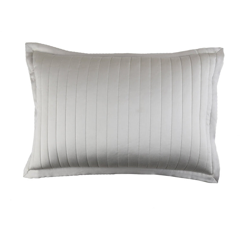 Charmeuse Channel Silver 20X14 Pillow