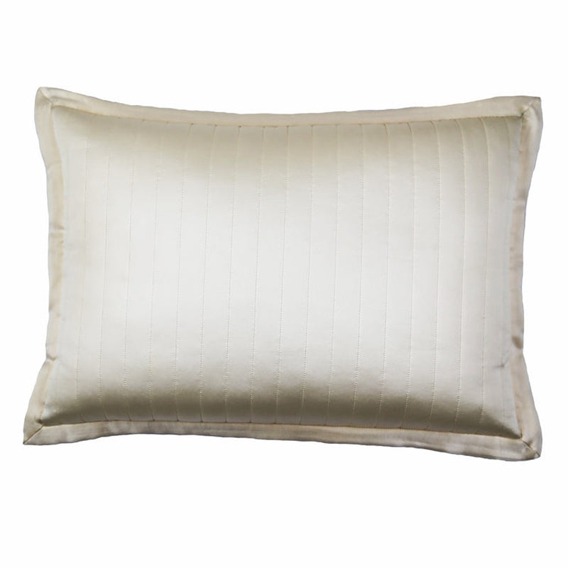 Charmeuse Channel Ivory 36X30 Pillow