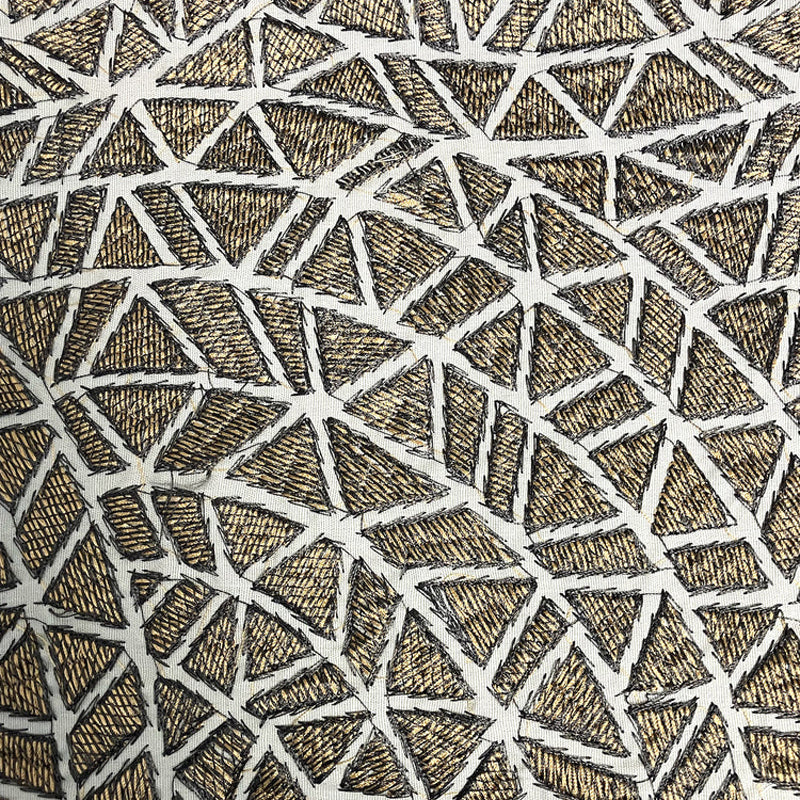 Ornament Gold/Charcoal 24X24 Pillow