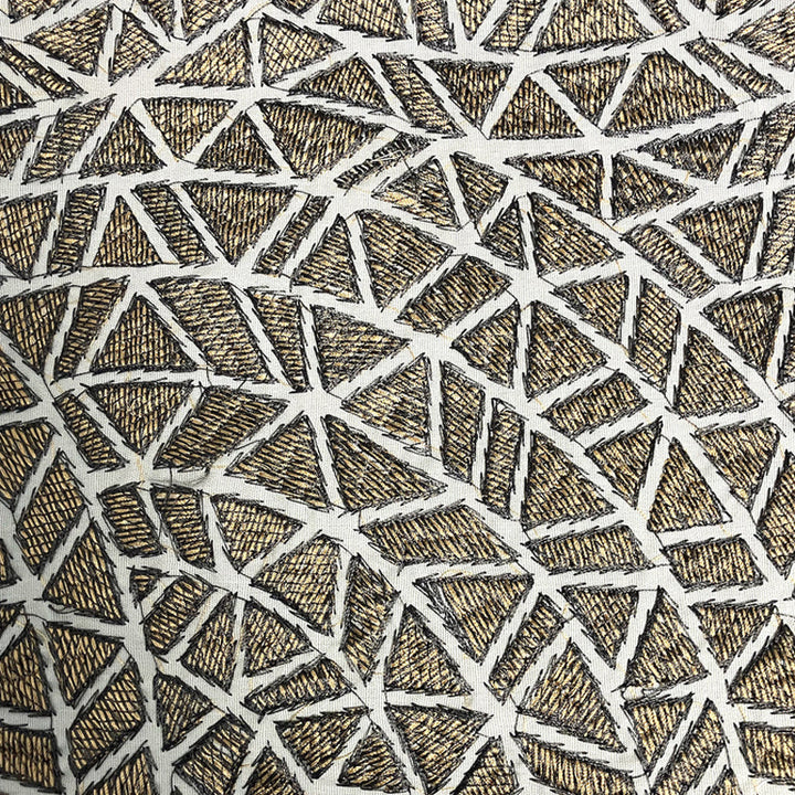 Ornament Gold/Charcoal 24X24 Pillow