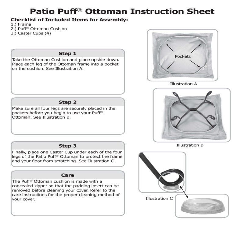 The Seascape PuffOttoman Cushion With Cover