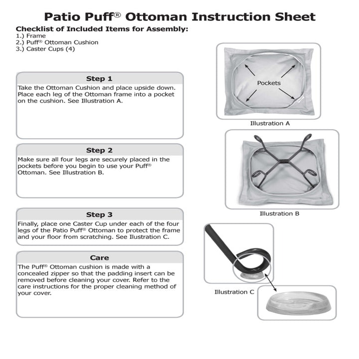 The Seascape PuffOttoman Cushion With Cover