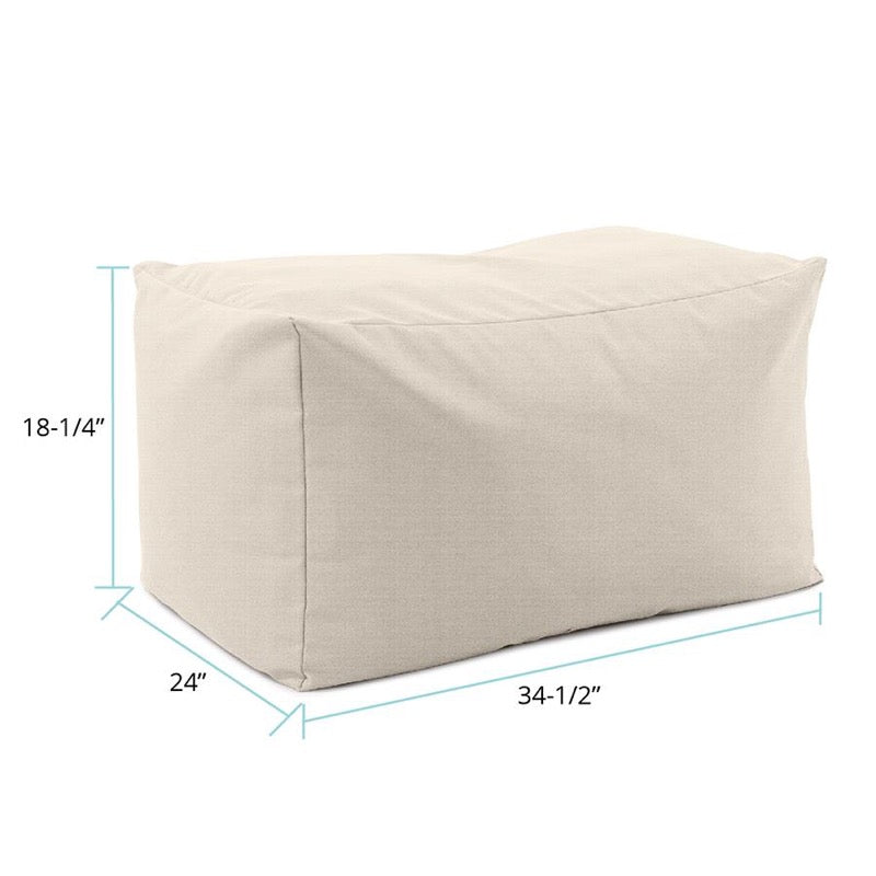 The Driftwood PoufOutdoor Pouf Bench