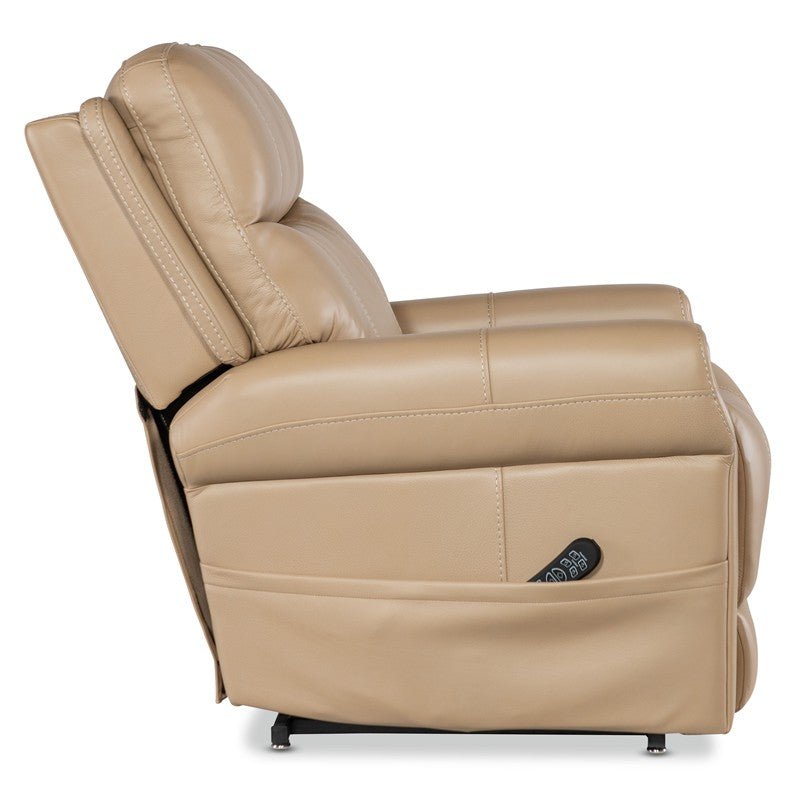 RC - Carroll Power Recliner With Power Headrest, Lumbar & Lift - Beige