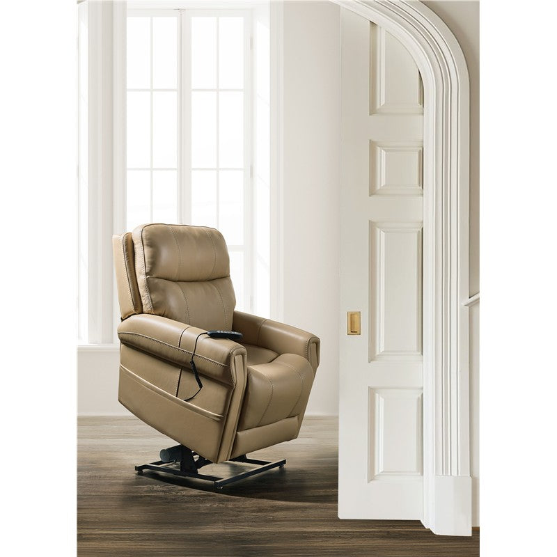 RC - Carroll Power Recliner With Power Headrest, Lumbar & Lift - Beige