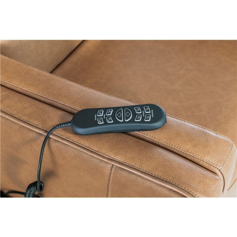 RC - Thyme Power Recliner With Power Headrest, Lumbar, And Lift - Light Brown