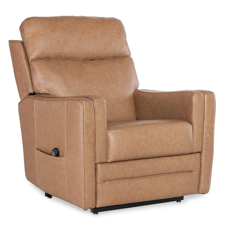 RC - Thyme Power Recliner With Power Headrest, Lumbar, And Lift - Light Brown