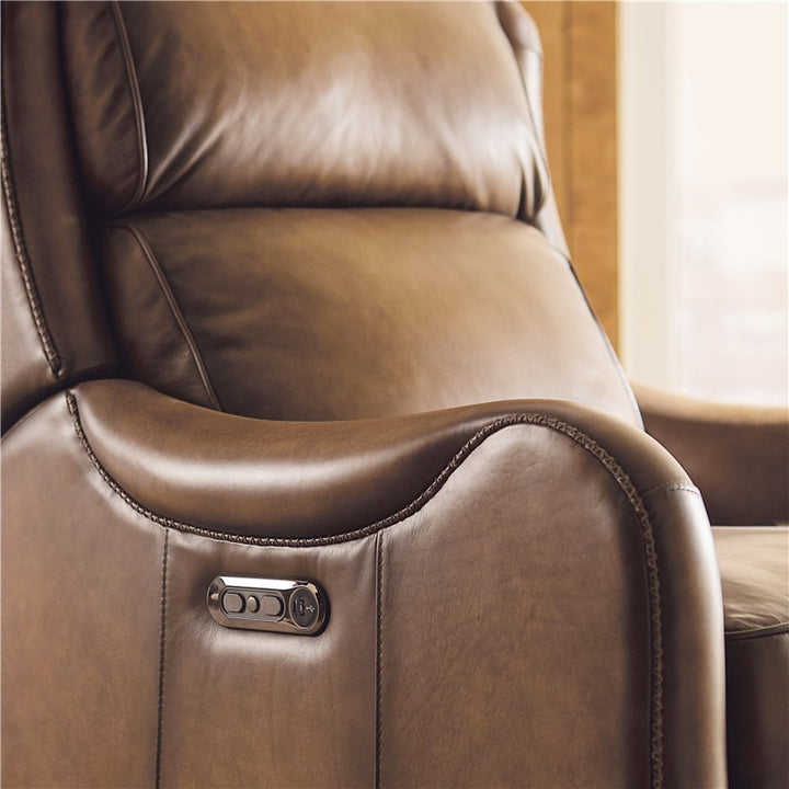 RC - Carrington Power Recliner With Power Headrest - Brown